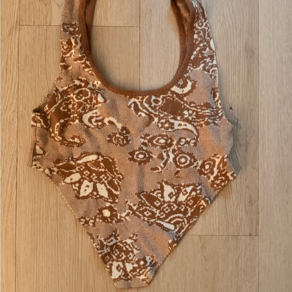 Amazon Brown and Cream Patterned Bodysuit